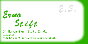 erno stift business card